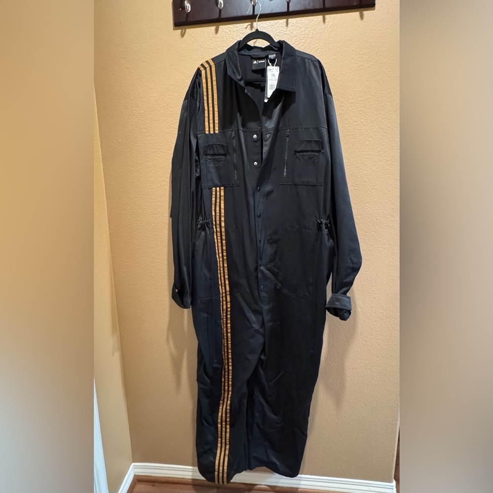 Adidas Ivy Park Black & Gold Jumpsuit